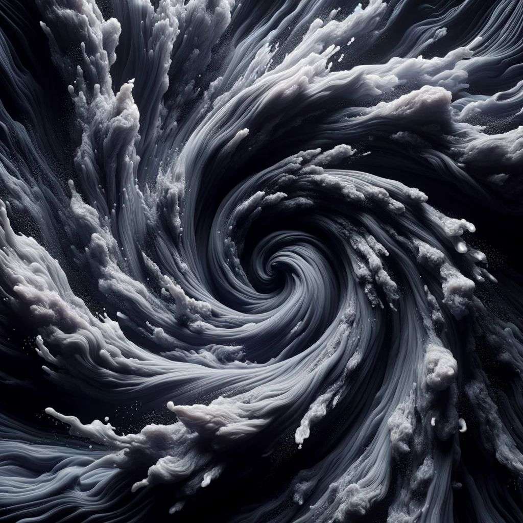a representation of anxiety, fluid simulation, Octane render